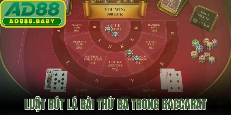 Luật rút lá bài thứ ba trong baccarat